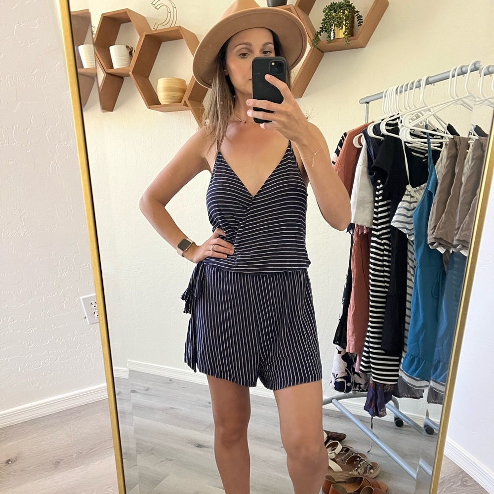 Striped romper